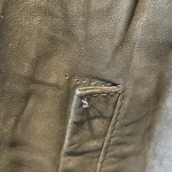 Boda Skins Sheep Skin Leather Suede Bomber Jacket - Picture 3 of 10